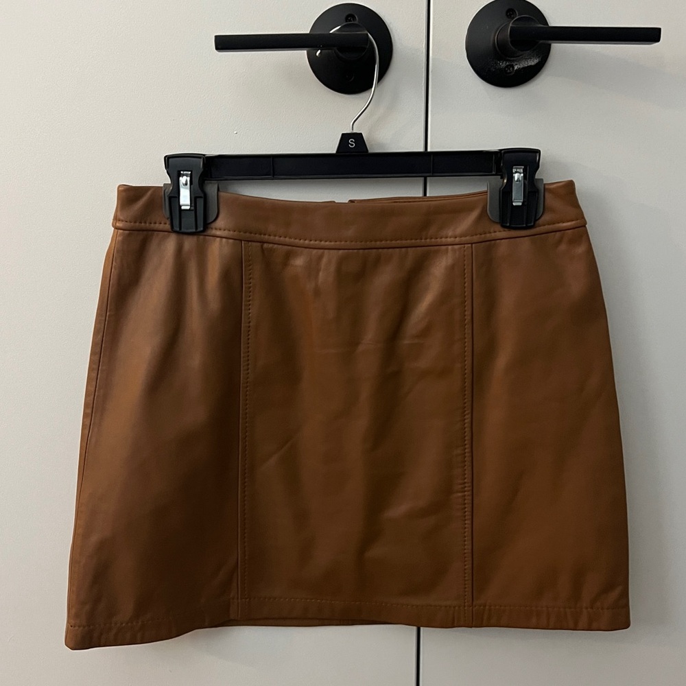 Gianni Bini Leather Skirt